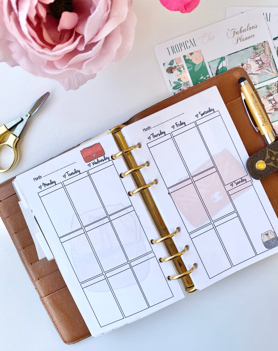 Louis Vuitton Inspired Agenda Calendar Refill Inserts & To-Do