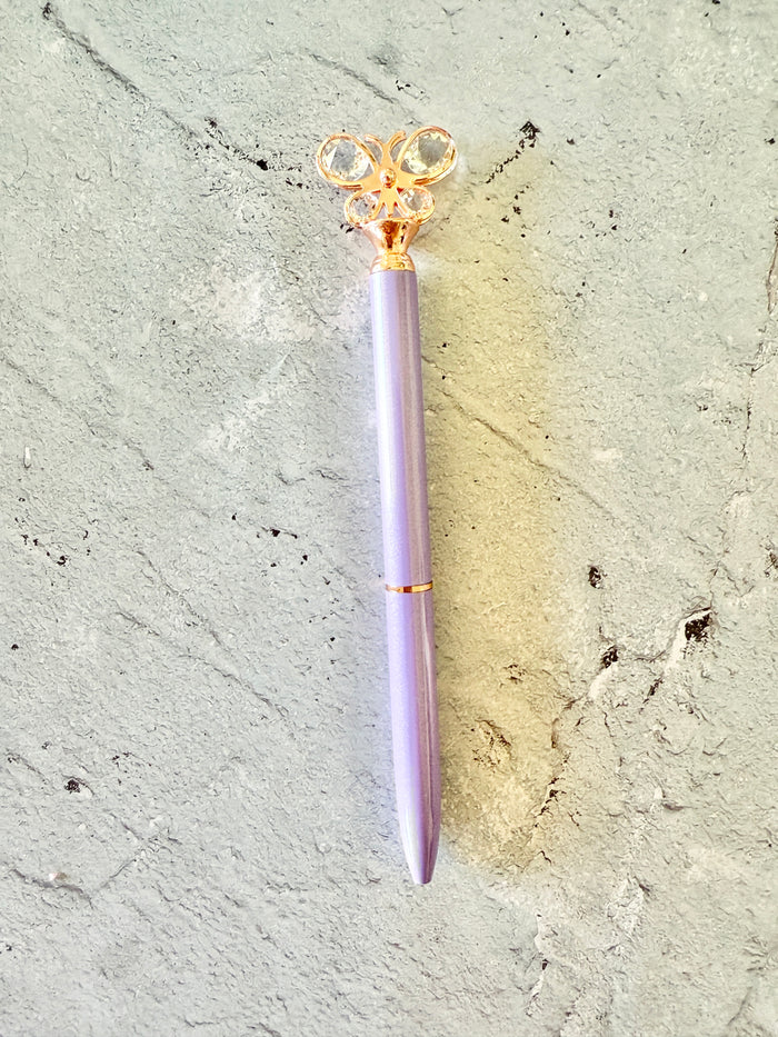 Purple Butterfly pen