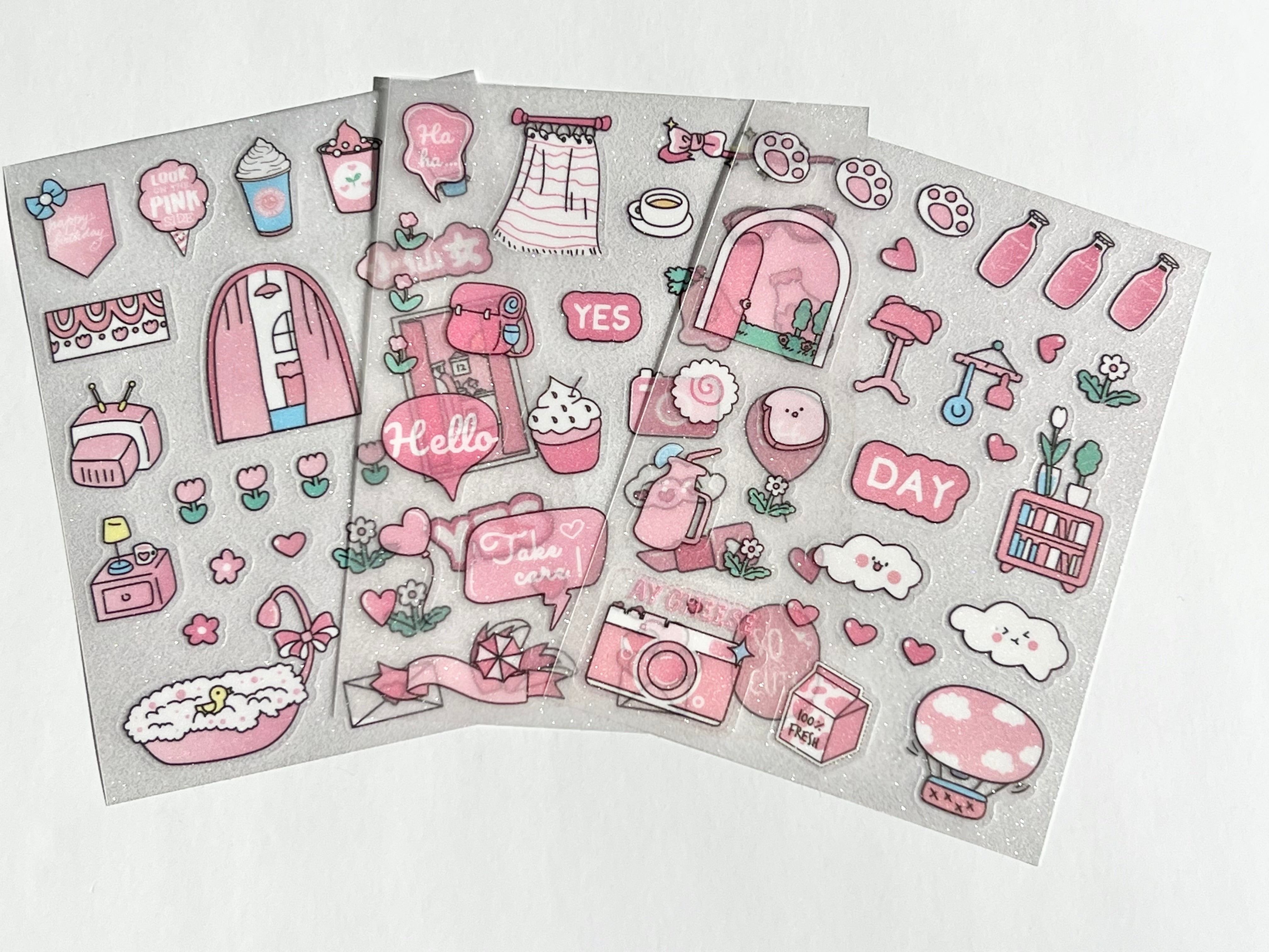 Foldable Burn Book Stickers - Planner Stickers Cute Pink Planner Girl  Stickers Happy Planner Recollections ECLP