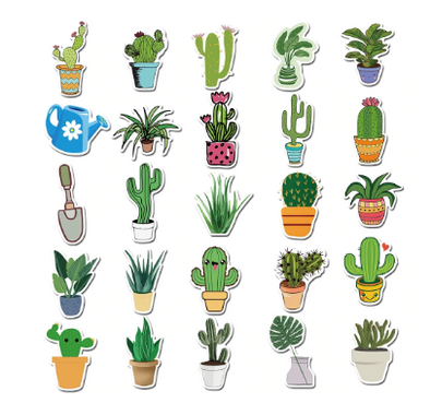 House Plants Die Cut Stickers – The Fabulous Planner