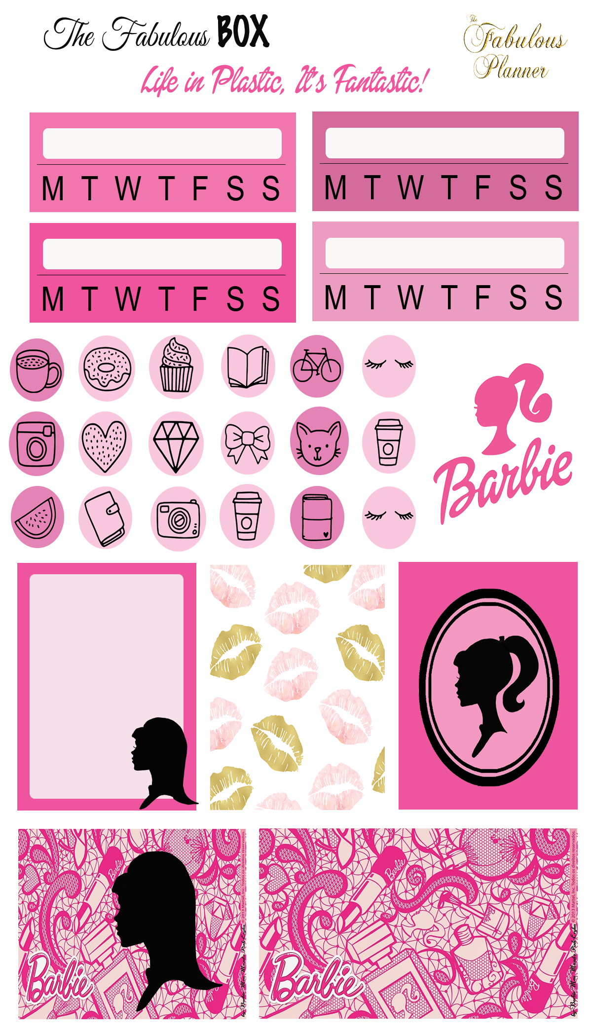 Bun Bun Barbie Deco Sheet | Planner Stickers