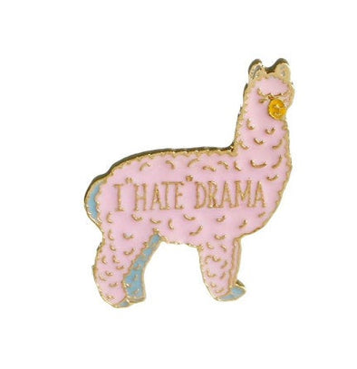 I hate drama Llama Enamel Pin